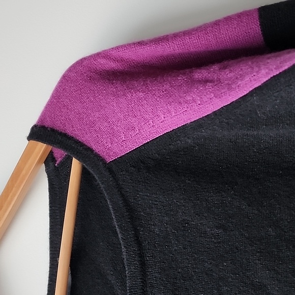 Max & Co Striped 100% Cashmere Cropped Fully Fashioned Sweater - Picture 4 of 9